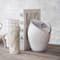 Hello Honey® 9" White Textured Stoneware Pitcher in Reactive Glaze